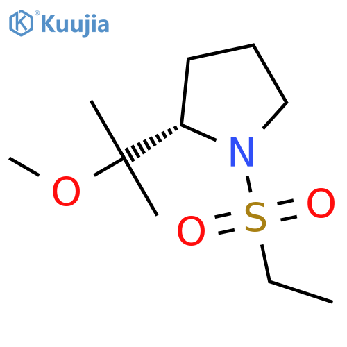 Pyrrolidine, 1-(ethylsulfonyl)-2-(1-methoxy-1-methylethyl)-, (2S)- structure