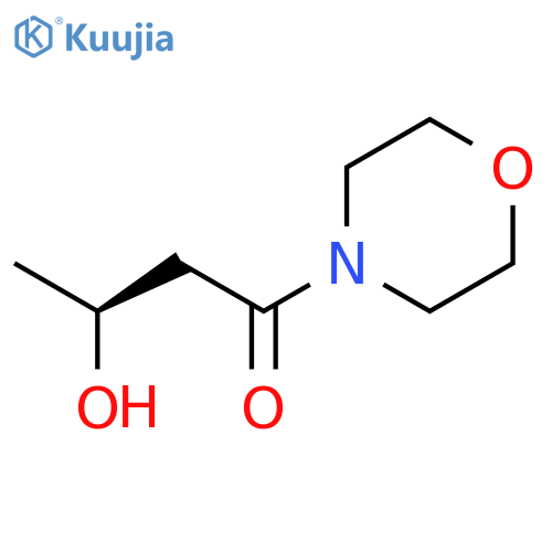 Morpholine, 4-[(3S)-3-hydroxy-1-oxobutyl]- structure