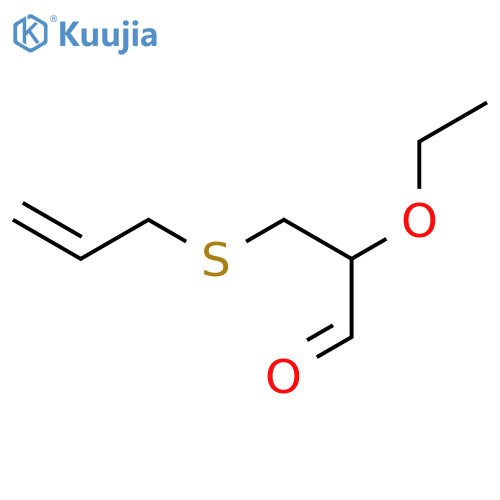 Propanal, 2-ethoxy-3-(2-propenylthio)- structure