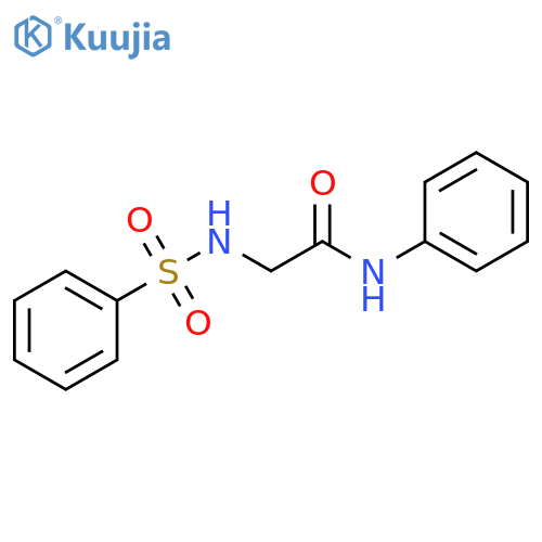 Acetamide, N-phenyl-2-[(phenylsulfonyl)amino]- structure