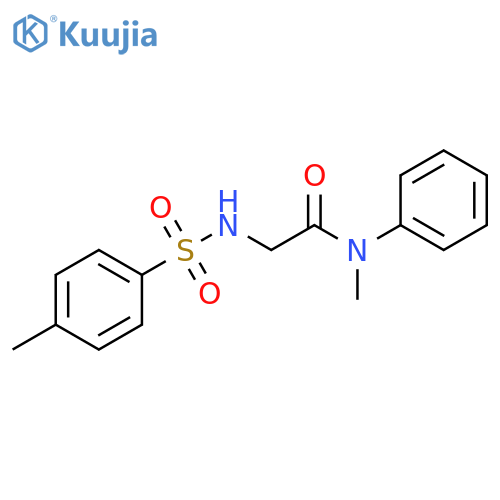 Acetamide, N-methyl-2-[[(4-methylphenyl)sulfonyl]amino]-N-phenyl- structure