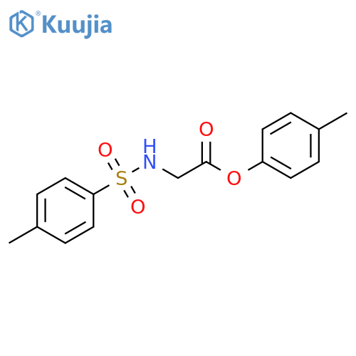 Glycine, N-[(4-methylphenyl)sulfonyl]-, 4-methylphenyl ester structure
