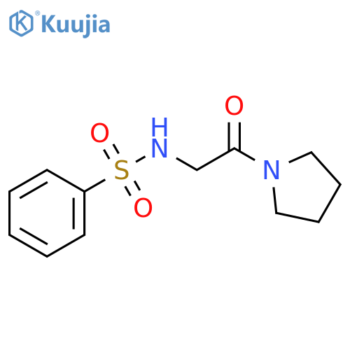 Pyrrolidine, 1-[[(phenylsulfonyl)amino]acetyl]- structure