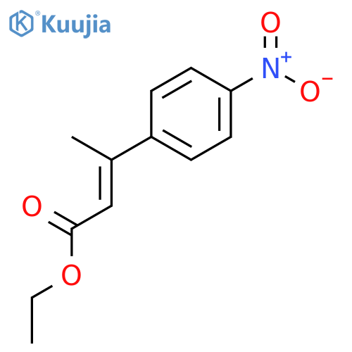 2-Butenoic acid, 3-(4-nitrophenyl)-, ethyl ester, (2Z)- structure