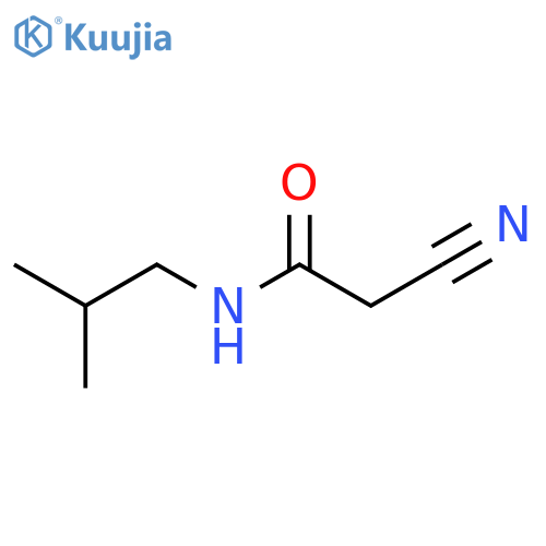 2-cyano-N-(2-methylpropyl)acetamide structure