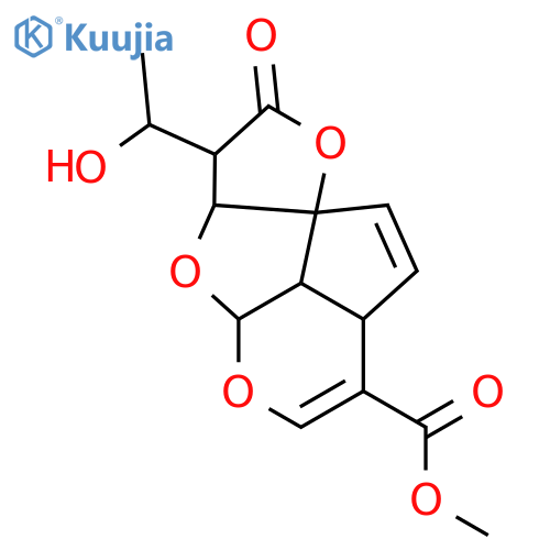 Methyl 3-(1-hydroxyethyl)-2-oxo-3,3a,7a,9b-tetrahydro-2H,4aH-1,4,5-trioxadicyclopenta[a,hi]indene-7-carboxylate structure