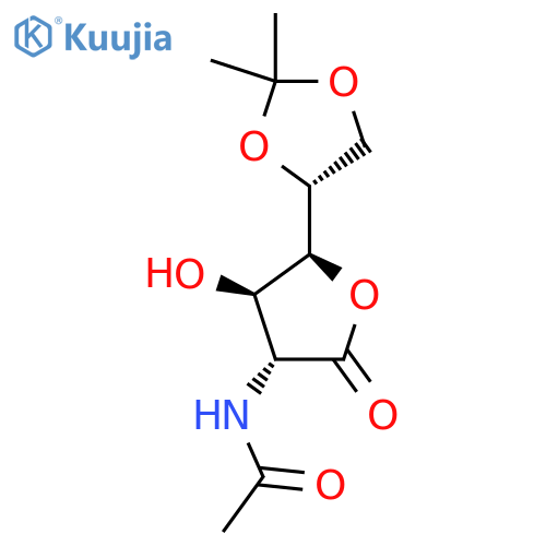 N-[(3R,4R,5S)-5-[(4R)-2,2-Dimethyl-1,3-dioxolan-4-yl]-4-hydroxy-2-oxooxolan-3-yl]acetamide structure