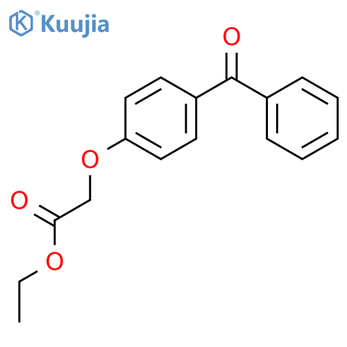 ethyl 2-(4-benzoylphenoxy)acetate structure