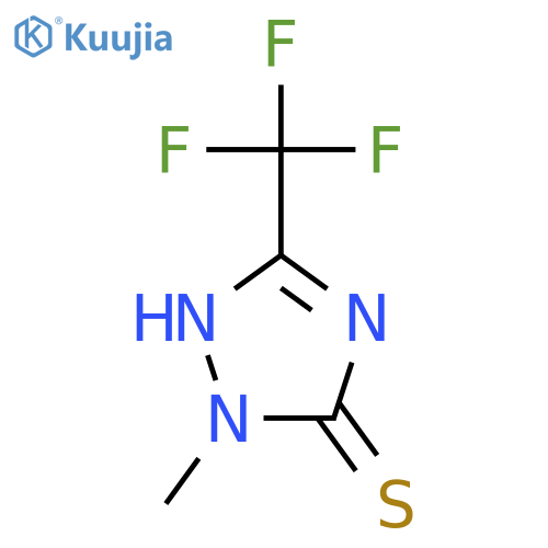 3H-1,2,4-Triazole-3-thione, 1,2-dihydro-2-methyl-5-(trifluoromethyl)- structure