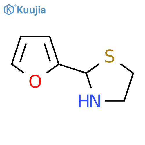 2-(furan-2-yl)-1,3-thiazolidine structure