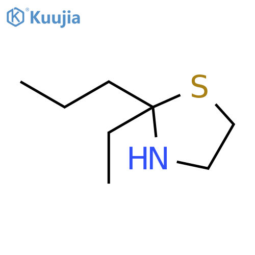 Thiazolidine, 2-ethyl-2-propyl- structure