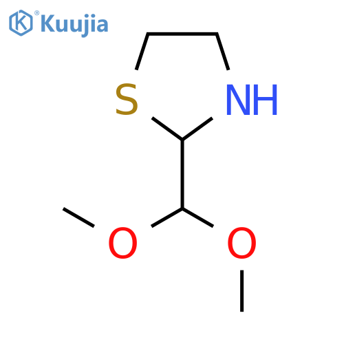 Thiazolidine, 2-(dimethoxymethyl)- structure