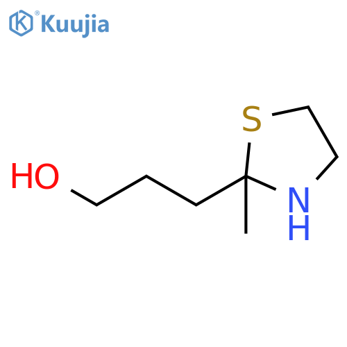 2-Thiazolidinepropanol, 2-methyl- structure