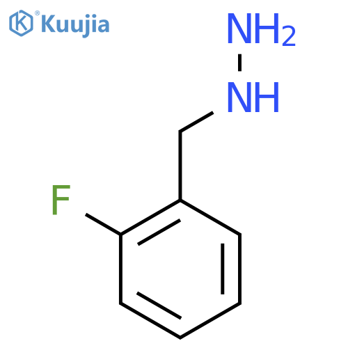 [(2-fluorophenyl)methyl]hydrazine structure