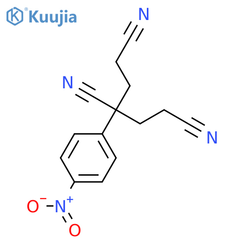 3-(4-Nitrophenyl)pentane-1,3,5-tricarbonitrile structure