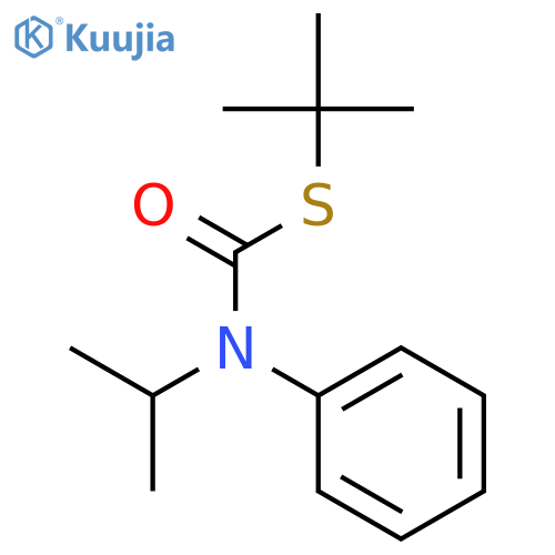 Carbamothioic acid, (1-methylethyl)phenyl-, S-(1,1-dimethylethyl) ester structure