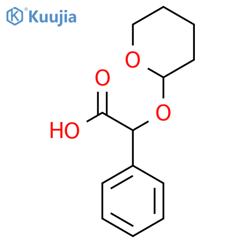 2-(Oxan-2-yloxy)-2-phenylacetic acid structure