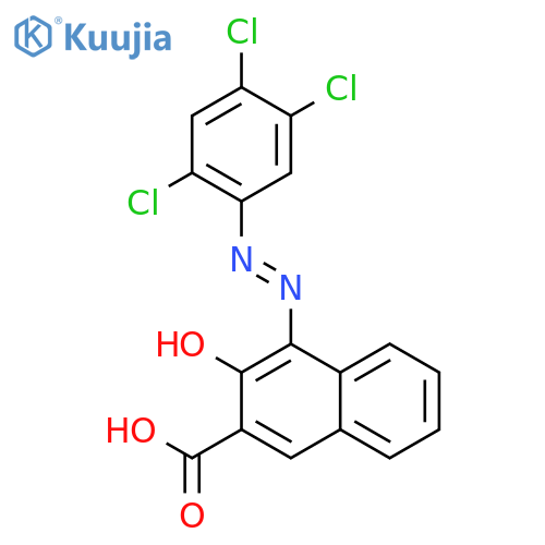 2-Naphthalenecarboxylic acid, 3-hydroxy-4-[(2,4,5-trichlorophenyl)azo]- structure