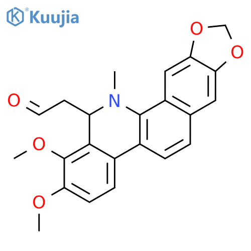 (1,2-dimethoxy-12-methyl-12,13-dihydro-[1,3]dioxolo[4',5':4,5]benzo[1,2-c]phenanthridin-13-yl)-acetaldehyde structure