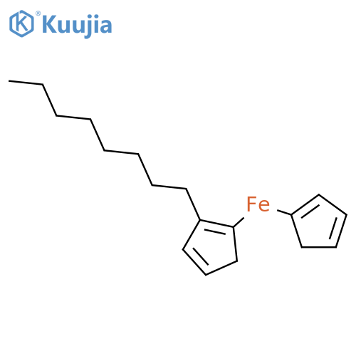 Octylferrocene structure