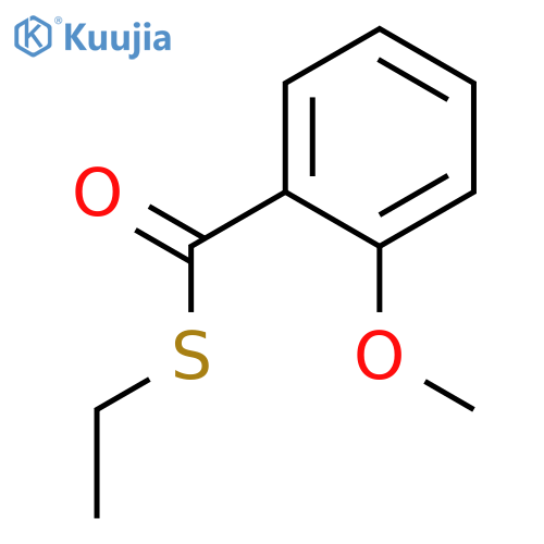 Benzenecarbothioic acid, 2-methoxy-, S-ethyl ester structure