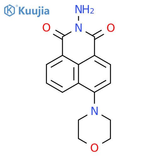 1H-BENZ[DE]ISOQUINOLINE-1,3(2H)-DIONE, 2-AMINO-6-(4-MORPHOLINYL)- structure