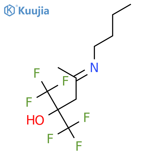 2-PENTANOL, 4-(BUTYLIMINO)-1,1,1-TRIFLUORO-2-(TRIFLUOROMETHYL)- structure