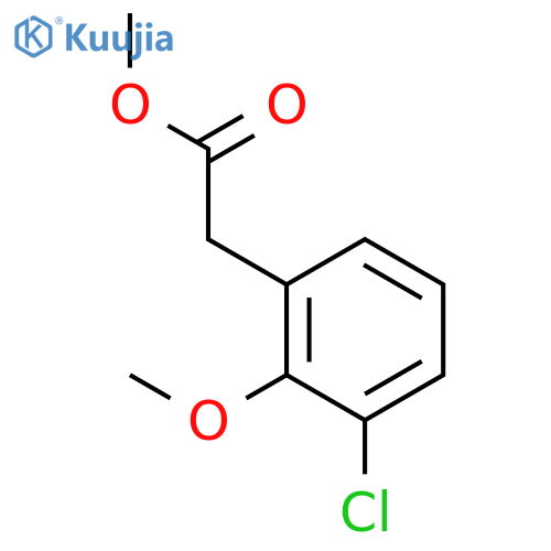 methyl 2-(3-chloro-2-methoxyphenyl)acetate structure