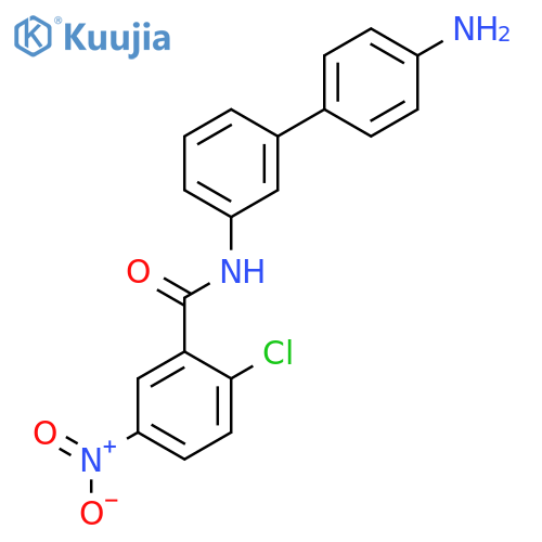 BENZAMIDE, N-(4'-AMINO[1,1'-BIPHENYL]-3-YL)-2-CHLORO-5-NITRO- structure