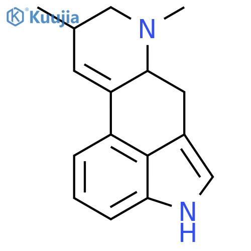 (8beta)-6,8-dimethyl-9,10-didehydroergoline structure