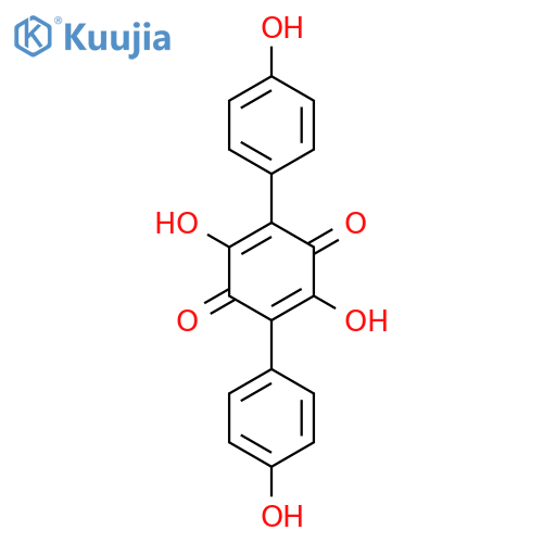 2,5-Dihydroxy-3,6-bis(4-hydroxyphenyl)-2,5-cyclohexadiene-1,4-dione structure