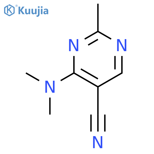 5-Pyrimidinecarbonitrile, 4-(dimethylamino)-2-methyl- structure