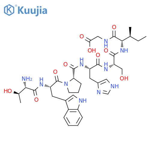 Glycine, L-threonyl-L-tryptophyl-L-prolyl-L-histidyl-L-seryl-L-isoleucyl- structure