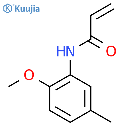 N-(2-methoxy-5-methylphenyl)prop-2-enamide structure