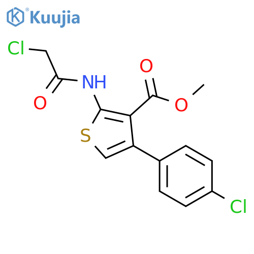 Methyl 2-(chloroacetyl)amino-4-(4-chlorophenyl)-thiophene-3-carboxylate structure