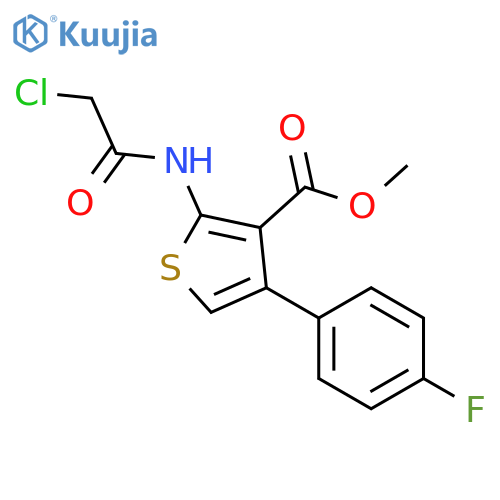 Methyl 2-(chloroacetyl)amino-4-(4-fluorophenyl)-thiophene-3-carboxylate structure