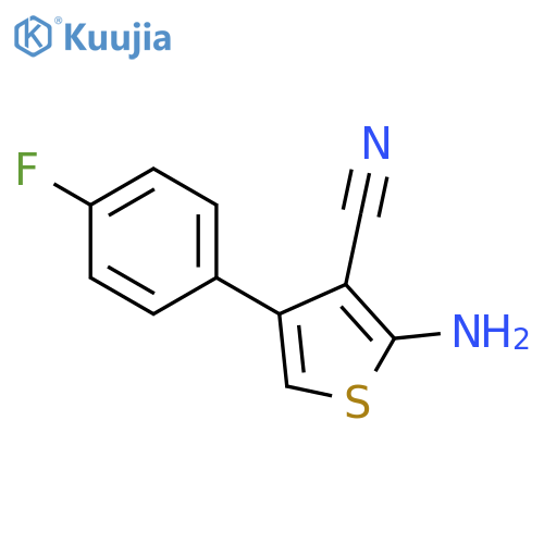 2-amino-4-(4-fluorophenyl)thiophene-3-carbonitrile structure