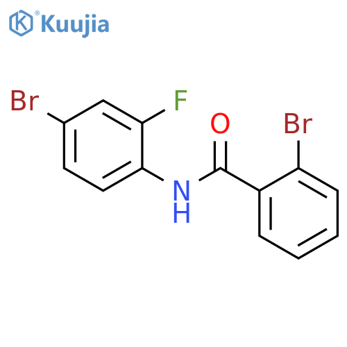 2-Bromo-N-(4-bromo-2-fluoro-phenyl)-benzamide structure