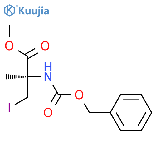 L-ALANINE, 3-IODO-2-METHYL-N-[(PHENYLMETHOXY)CARBONYL]-, METHYL ESTER structure