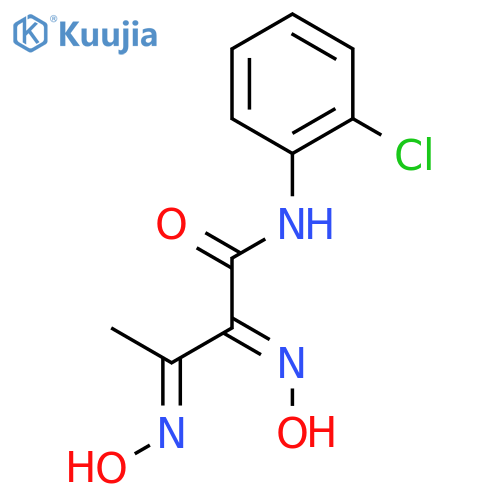 Butanamide, N-(2-chlorophenyl)-2,3-bis(hydroxyimino)- structure