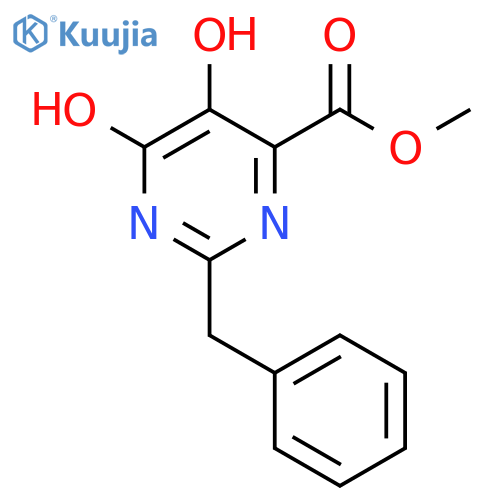 Methyl 2-benzyl-5,6-dihydroxypyrimidine-4-carboxylate structure