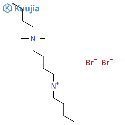1,4-BUTANEDIAMINIUM, N,N'-DIBUTYL-N,N,N',N'-TETRAMETHYL-, DIBROMIDE structure