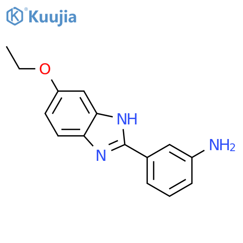 3-(5-Ethoxy-1H-benzoimidazol-2-yl)-phenylamine structure
