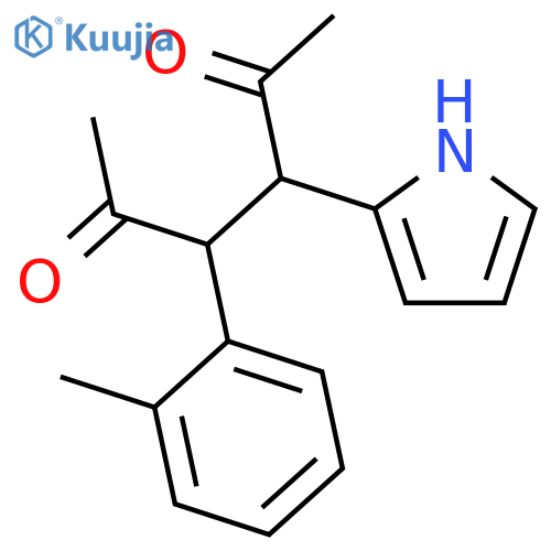 2,5-HEXANEDIONE, 3-(2-METHYLPHENYL)-4-(1H-PYRROL-2-YL)- structure