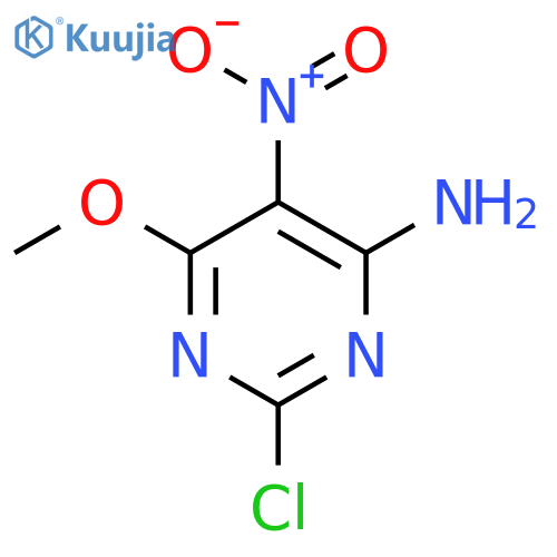 2-chloro-6-methoxy-5-nitropyrimidin-4-amine structure