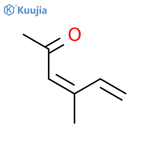 3,5-Hexadien-2-one, 4-methyl-, (Z)- (9CI) structure