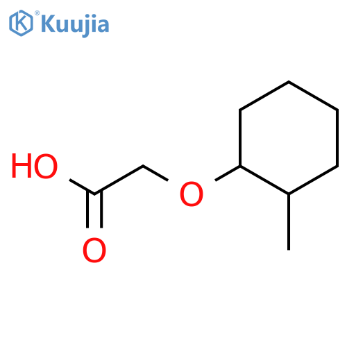 2-(2-methylcyclohexyl)oxyacetic acid structure