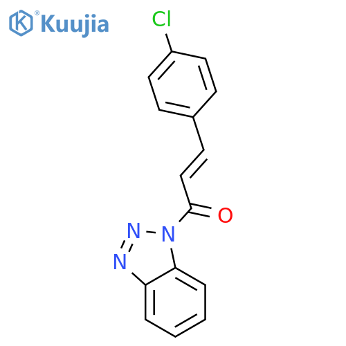 1H-Benzotriazole, 1-[(2E)-3-(4-chlorophenyl)-1-oxo-2-propenyl]- structure