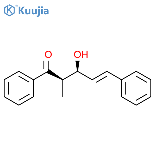 4-Penten-1-one, 3-hydroxy-2-methyl-1,5-diphenyl-, (2R,3S)- structure
