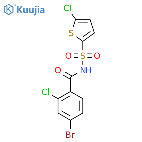 Benzamide, 4-bromo-2-chloro-N-[(5-chloro-2-thienyl)sulfonyl]- structure